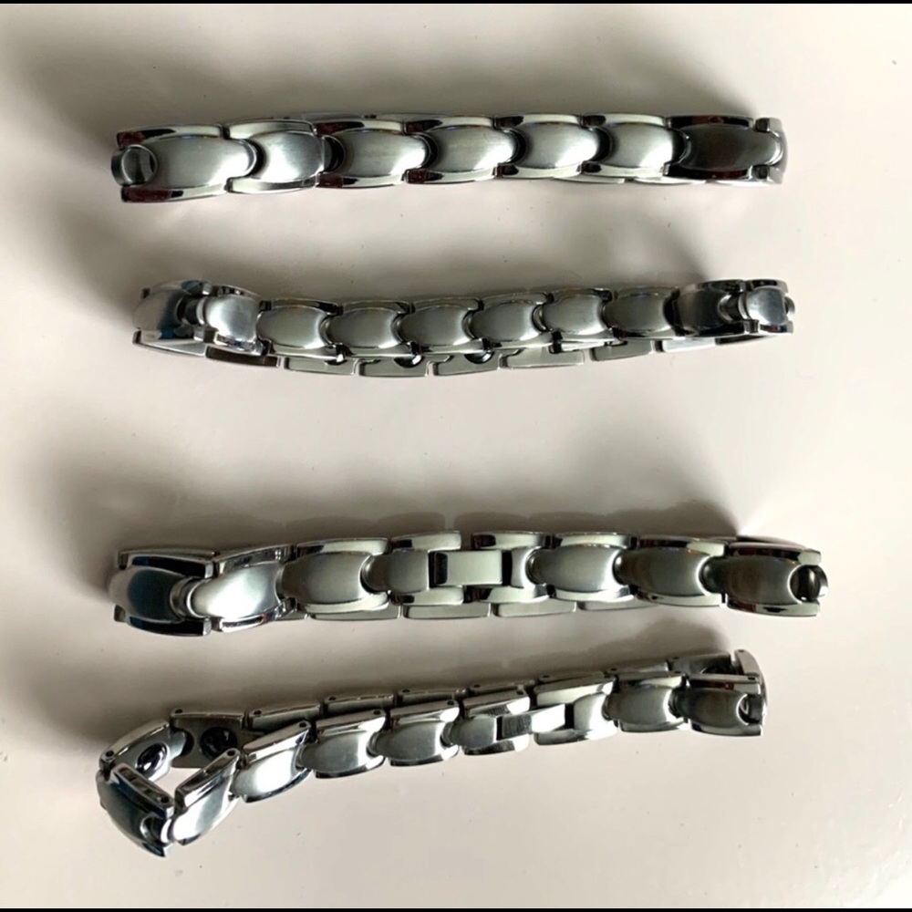 His & Her’s Stainless Steel Bracelet Pair.